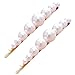Produktbild Haarschmuck/Dorical Damen Hochzeit Haarspange Braut Gold Perlen Schleife Glitzer Accessoires/Geburtstags Geschenk Party Zubehör Großer Spitzer Clip für Mama Frauen Mädchen (One Size, Gold-H)