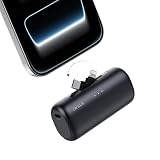 iWALK Caricabatterie portatile da 5500 mAh, power bank a ricarica rapida da 20 W con connettori USB-C e Lightning integrati, mini batteria plug-in per iPhone 18/17/16/15/14/13/12, telefoni Android e