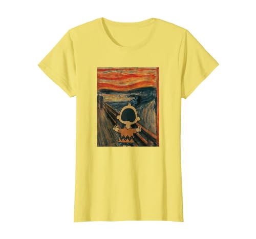 Peanuts - Charlie Brown - Scream T-Shirt, Women, Lemon Yellow, 3X-Large