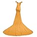 Women Maternity Dress for Photography Mermaid Off Shoulder Elegant Fitted Chiffon Gown Baby Shower Pregnancy Maxi Dresses for Photoshoot Ruched V Neck Long Slim Fit Flowy Photo Props Dress Yellow