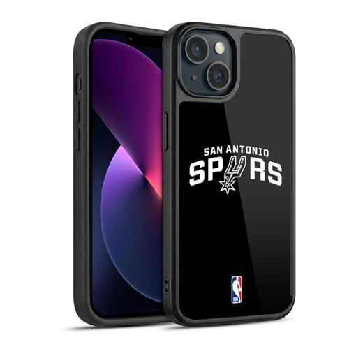 Head Case Designs sous Licence Officielle NBA Noir San Antonio Spurs Logo Coque en Gel renforcée [Protection de Qualité Militaire] Compatible avec Apple...