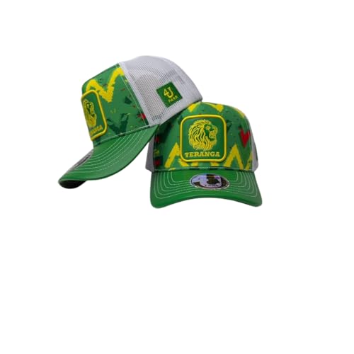 Casquette Sénégal,Design, Casual et Sport, Unisex, Les Lions de la Teranga, Trucker Cap avec Logo Lion, Vert et Jaune, Filet Mesh Respirant, Supporter,Can, Coupe du Monde