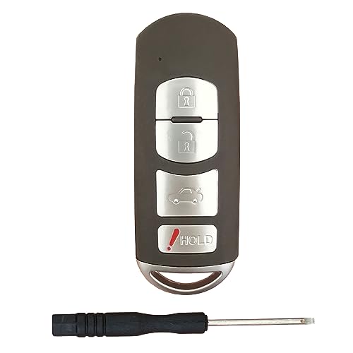 Mando para Mazda 6 Llave de Entrada Remota de 4 Botones WAZSKE13D01 Repuesto Automotriz