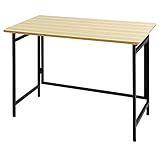 LOOKIT 折りたたみデスク 幅100cm 作業台 折れ脚テーブル 完成品 ナチュラル OTD-1060 (ナチュラル, 幅100cm)