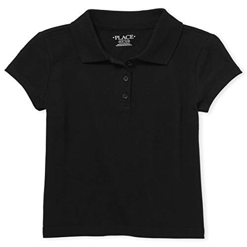 Image of The Children's Place Girls Short Sleeve Soft Jersey Knit Polo