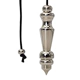 SHABRIM Brass Pendulum, Unique Pendulum one of a Kind, Dowsers Tool, Chakras Healing Brass Polished Silver