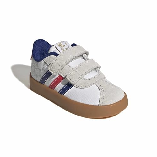 Image of adidas Boys Vl Court 3.0 Slip On Sneakers Shoes Casual - Pink, White