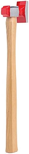 Miniatura 2 de Fairmount Flat Dressing Hammer Mango de madera Cuerpo Dinging con corona alta caras redondas y cuadradas para trabajo Reparación automática y