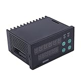Xiuganpo Contatore Timer Digitale a 6 Cifre Cronometraggio Conteggio Multifunzionale per Condutture Industriali AC100‑240V
