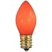 Pack of 25 Opaque Orange C7 Christmas Replacement Bulbs