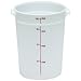 Cambro Plastic Storage Round Food Container White, 8 qt. | 1/Pack
