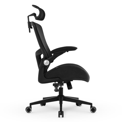 Cadeira Office DT3 Vita Super com apoio de cabeça 2D, ergonomica e confortável com revestimento Mesh