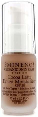 Eminence Organic Skincare Cocoa Latte Tinted Moisturizer SPF 25, for All Skin Types, 1.2 Fluid Ounce