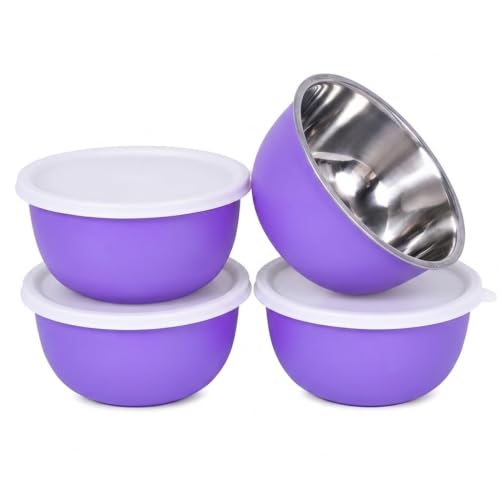 Image of Zaib Stainless Steel Microwave Safe Serving Bowl 500 ml, 14 cm