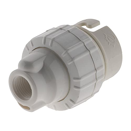 Zenitech 3 x B22 Nylon sockets with 1 Ring, White - Image 2
