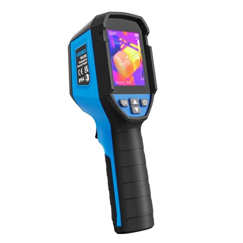 ACEGMET TR120E Thermal Imaging Camera, 120 x 90 IR Resolution Handheld Thermal Camera 10800 Pixels, 25 Hz Refresh Rate Thermal Imager with Laser Pointer, 2.4' LCD Screen, IP54, -4°F~752°F Range