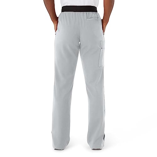 Image of ave. Women's Varick Six Pocket Midrise Straight Leg Scrub Pant in Gray, XXS