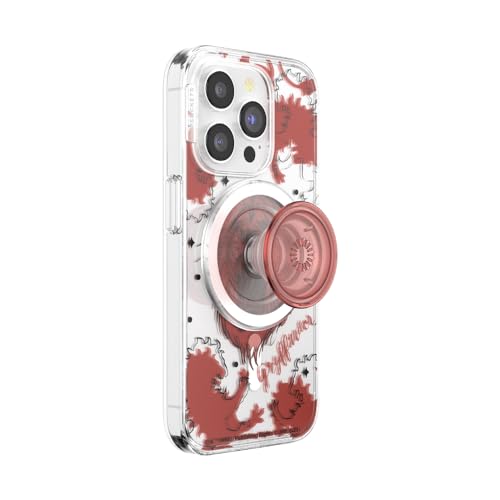 Image of PopSockets iPhone 15 Pro Case with Round Phone Grip Compatible with MagSafe, Phone Case for iPhone 15 Pro, Wireless Charging Compatible, Harry Potter - Gryffindor