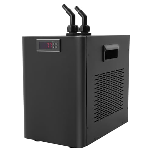 160L/42.27GAL Aquarium Chiller, 270W Aquarium Water Hydroponic Cooling System Chiller Fish Shrimp Tank Cooler, Circulation Function Constant Temperature for Water Weeds Axolotl Jellyfish Coral Shrimp