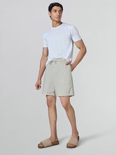 Image of XYXX Zen Solid Shorts for Men with Side Pockets and Drawstring |Relaxed Fit Shorts