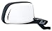 Fit System Passenger Side Mirror for Bronco, F150, F250, F350 HD, Black/Chrome, Foldaway, Paddle Design, Manual
