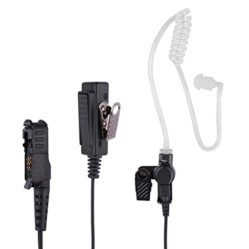 divanova Walkie Talkies Earpiece Compatible with Motorola XPR 3500e Earpiece,XPR 3300e XPR3500 XPR3000 XPR3300 Acoustic Tube Headset Noise Reduction Surveillance Earpiece Kit