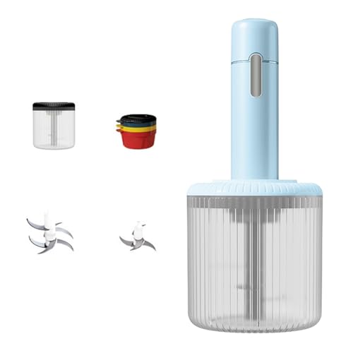 DOSERTY Procesador de alimentos eléctrico de construcción ABS recargable por USB, para electrodomésticos de cocina de bebé, procesador en miniatura