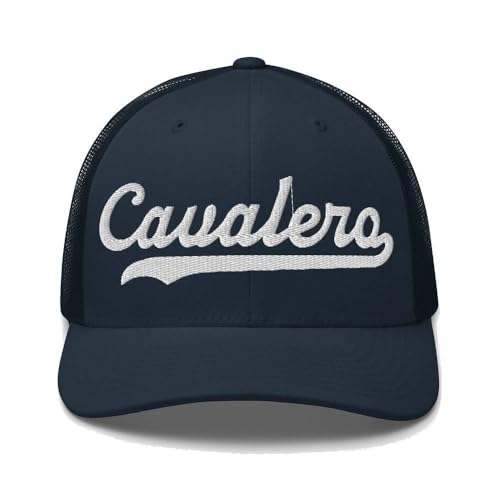 Boné Cavalero Cavalero Trucker Boné de Beisebol Bordado Escrita Vintage Malha Esportiva Swoosh Presente Lembrança Headwear WA