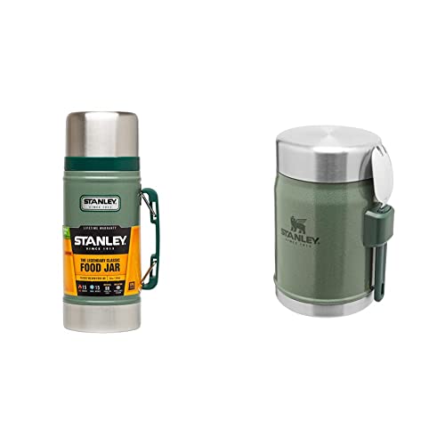 Stanley Classic Legendary Thermobehälter für Essen 709 ml Hammertone Green - BPA-frei - Hält 15 Stunden Heiß oder Kalt & Legendary Thermobehälter für Essen mit Spork 400 ml Hammertone Green Stanley Classic Legendary Thermobehälter für Essen 709 ml Hammertone Green - BPA-frei - Hält 15 Stunden Heiß oder Kalt & Legendary Thermobehälter für Essen mit Spork 400 ml Hammertone Green