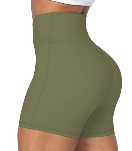 Image of Sunzel Crossover Biker Shorts for Women, No Front Seam V High Waist Yoga Workout Gym Shorts with Tummy Control | 4 Or 6-Inch Inseam, High Waisted, Tummy Control, Crossover Waist, Buttery Soft, No Front Seam, Squat Proof, Compression