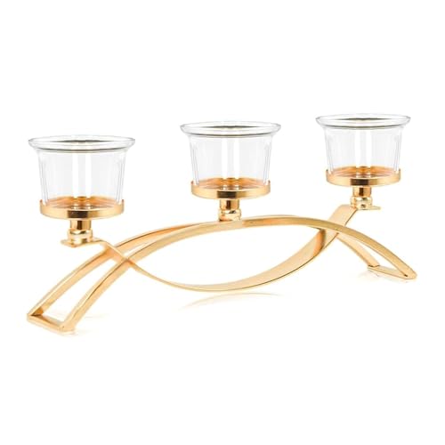 Beimus Retro-Kandelaber aus Gusseisen, 3-armig, für formelle Tage, Metall, konische Halter, dekorativ