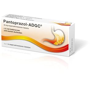 Pantoprazol ADGC 14 Stück – bei Sodbrennen und saurem Aufstoßen, laktosefrei, für Erwachsene ab 18 Jahren