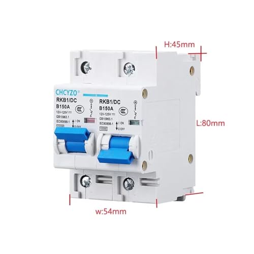 Disjoncteur CC 40A à 250A protection courts-circuits commutation puissance 2P - 5