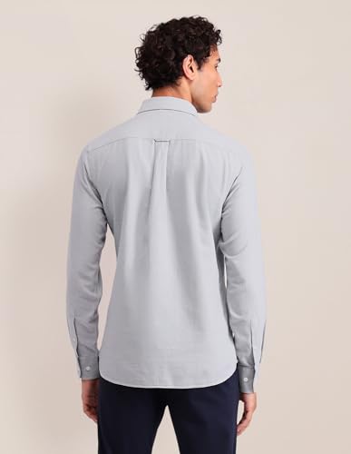 Image of U.S. Polo ASSN. Solid Tailored Fit Shirt for Men - 100% Cotton, Breathable & Comfortable, Full Sleeves Casual Shirt for Men