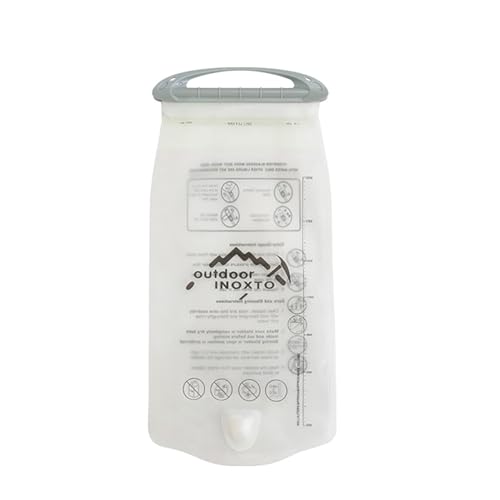 de hidratación Vejiga - Vejiga de hidratación de 1,5 l/2, 0l | de Agua para Mujeres, Hombres, niños, Correr al Aire Libre, Senderismo, Camping, esquí, Ciclismo, translúcido, 1,5 l/2 l