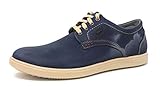 Modellname: Ancona Jomos Air Comfort 316323-83-860 Herren Schnürschuhe aus Nubukleder mit Lederfutter Weite H, Groesse 45, blau