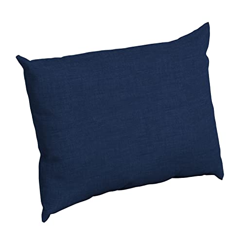 Arden Deep Seat Pillow Back Cushion, 23 x 17, Outdoor/Indoor Replacement Back Cushion, Plush Support, Fade-Resistant, Rain-Proof Patio Furniture Cushion, Sapphire Blue Leala