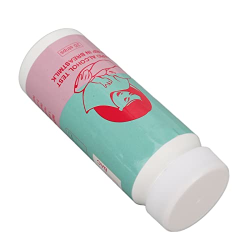 Prueba de Inmersión en Alcohol de Leche Materna, Tiras de Prueba de Alcohol de Leche Materna Fáciles de Leer Detección de Alta Sensibilidad Detección Precisa Segura para la Madre y el bebé