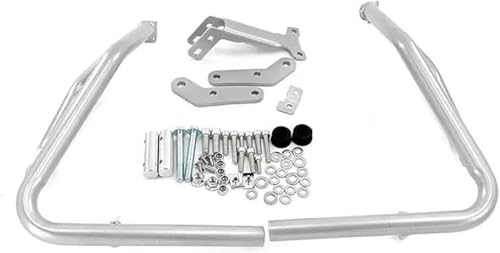 Barre cadre protection moteur Transalp XL 750 en acier argenté de haute précision