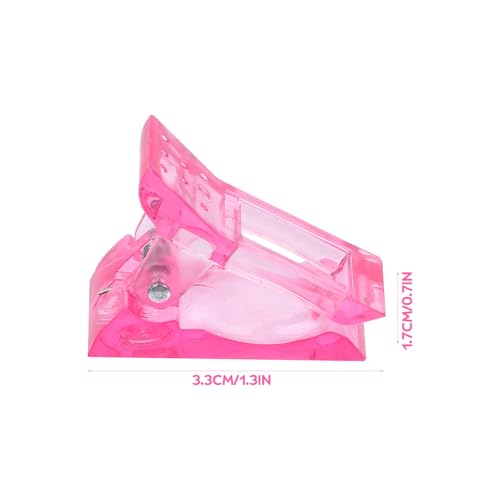 Clips para Extensión de Uñas 20pcs Rosados miniatura 2