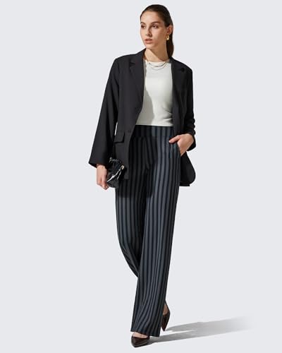 Image of G4Free EverGoing Yoga Pants Women Wide Leg Pants with Pockets High Waist Stretch Dress Casual Sweatpants Petite /Regular /Tall