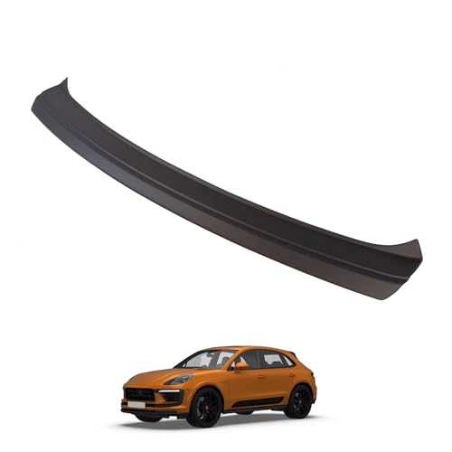 Travall Car Trunk Bumper Protector Compatible with Porsche Macan (2014-2021) - Vehicle-Specific Black Smooth Plastic Bumper Protection Against Scuffs and Scratches