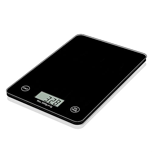 LYRSRX Kitchen Scale Household Kitchen Scale Electronic Food Scale Baking Scale Measuring Tool Tempered Glass Wire Drawing Process (Color : B)