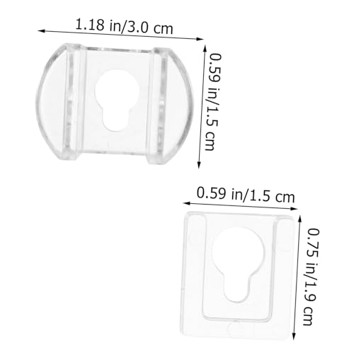 Image of ORFOFE 8pcs Frame Hangers Mirror Brackets Hanger Clip Furniture Acrylic Mirror Hanging Clip Shelf Glass Holder Clamps Keyhole Hangers for Picture Frame Hidden Buckle Heavy