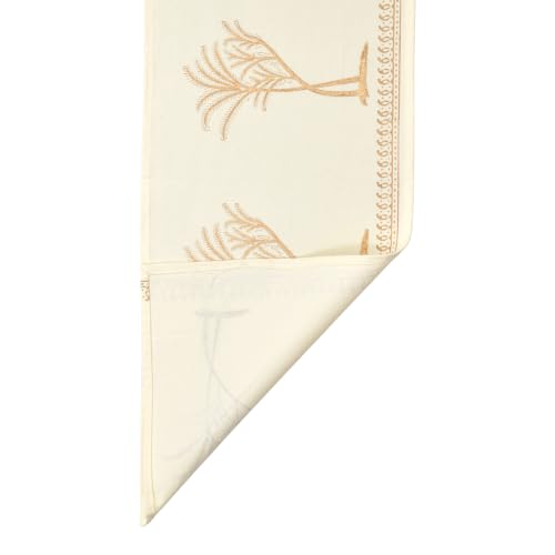 Image of BLOCKS OF INDIA Hand Block Printed Cotton Table Runner, Mat and Napkin Set for Center /Dining Table