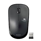 エレコム ワイヤレスマウス 静音 3ボタン 省電力 約2.5年電池交換不要 ブラック M-IR07DRSBK/EC