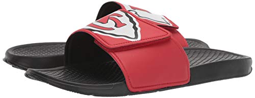 Image of FOCO mens NFL Team Cropped Big Logo Shower Sport Slide Flip Flop Sandals