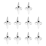 Cabilock 10 Unidades Anillo Ajustable para Mujeres Diseño de Espada y Cruz en Aleación de Zinc, Estilo Oscuro Vintage, Cómodo y Resistente para Uso Diario y Fiestas