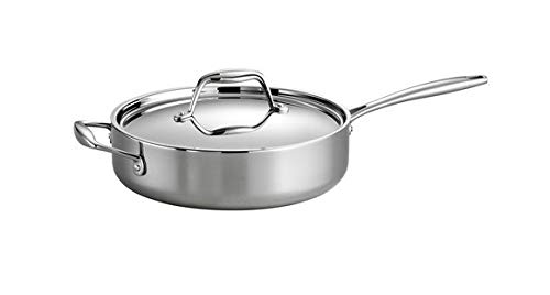 image for Tramontina Tri-Ply Clad Stainless Steel 3-Quart Saute Pan with Lid, In