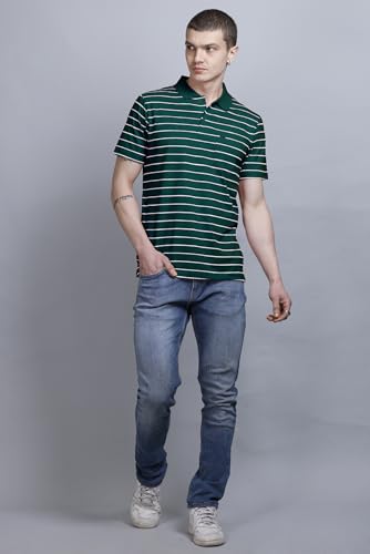 Image of GODFREY Half Sleeve Cotton Polo T Shirt for Man with Pocket - Regular fit Men Tshirts